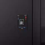 Panorama-Wijnklimaatkast PREMIUM - RVS - 1 klimaatzone - 450l - max. 128 flessen