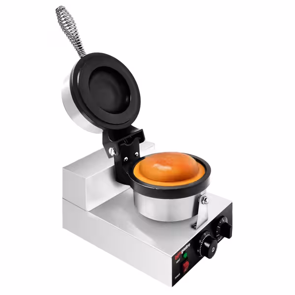 Waffle iron - Single - 1.3 kW - Shape: UFO - with 180° rotatable baking surface