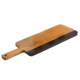 (6 unid) Tábua de servir PREMIUM ROCKWOOD - Conjunto de 6 peças - com tira de ardósia natural para escrever - madeira de acácia - 405x130mm