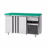 Kühltisch PREMIUM - 1400x700mm - mit 2 Türen - inkl. Schneideplatte Grün