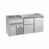 Comptoir à bière Premium PLUS – 1950 × 700 mm – 1 porte & 2 tiroirs