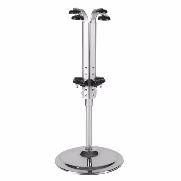 FUCHS | Countertop swivel stand for 4 bottles - 0.7 to 1 liter - Chrome-plated