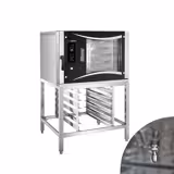 Bakkerij elektrische combisteamer - Digitaal - 5x EN 80x40 - incl. onderstel, bakplaathouder & wassysteem