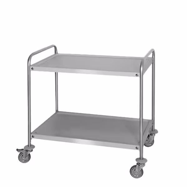Catering Trolley - Commercial Service & Clearing Trolley - Heavy Duty  - 800x500mm - 2 Tier