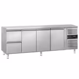 Tavolo refrigerato ECO - 2230x700mm - Ventilata - 553 L - con 3 porte - con 2 cassetti