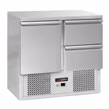 Balcão refrigerado ECO - 903x700mm - 240L - 1 porta; 2 gavetas - GN 1/1 - +2 a +8°C; frio estático