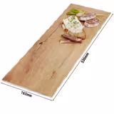 (6 szt.) Taca GN 2/4 do serwowania - OAK LIGHT - melamina - 530x162mm - Wysokość: 15mm - Brązowy