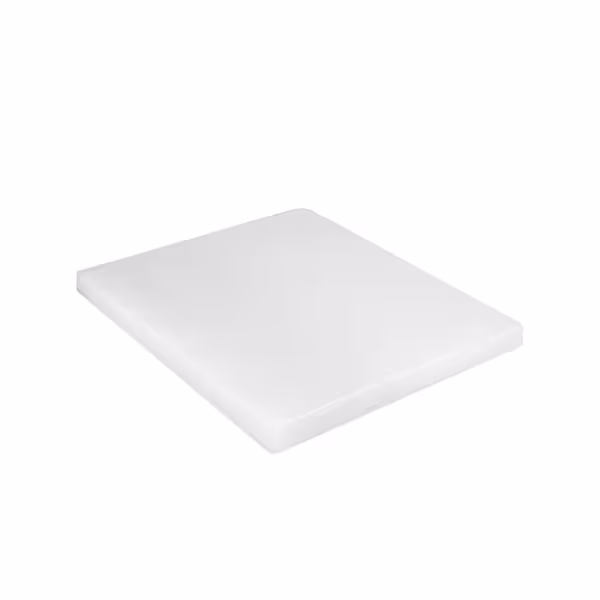 Vágódeszka - 325x530 mm - Vastagság: 20 mm - HACCP - HDPE 500 - fehér - csúszásgátló gumitalpakkal