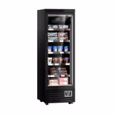 Estante de congelador de pared - 630mm - 443 litros - con iluminación LED, puerta de cristal aislante y 5 estantes