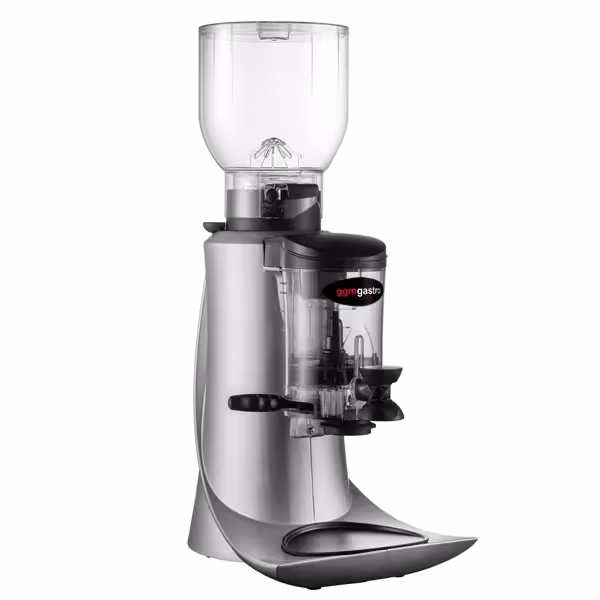 Koffiemolen - 2kg bonenreservoir - fluisterstil - 55dB - Met dispenser - zilver