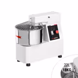 Spirálkaros dagasztógép - 22 l / 18 kg - fix üst - időzítővel - 230 V - pizza- és kenyértésztához
