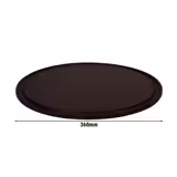 (12 adet) Polietilen pizza tabağı - Ø 360mm - su oluklu