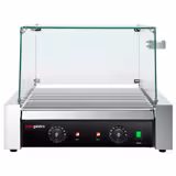 Würstchengrill / Hot Dog Grill - mit 11 Rollen & Glasaufsatz