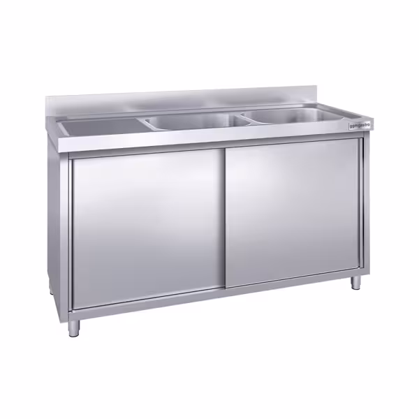 Шкаф под мойку PREMIUM - 1800x600мм - с 2 Раковинами справа