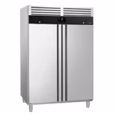 Upright Fridge Stainless steel PREMIUM - GN 2/1 - 1200L - with 2 doors