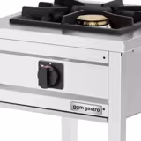 Cucina a gas professionale - GIUSEPPE 600 - 500x600x850mm - 8,5 kW - 1 fuochi - su vano aperto - vano aperto con fondo e cassetto raccogli residui - alta potenza
