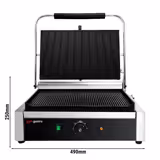 Grill de contacto - 2,6 kW - Superficie de asado: 400x255mm