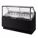 Balcão de gelados THEO - 1771mm - convecção - para 9x recipientes de 5 litros de gelado - preto