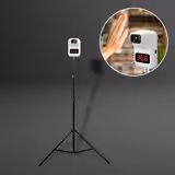 Infrared Thermometer - Digital - with Temperature Alarm - 32°C~42°C (body), 0°C~100°C (surface) - incl. stand