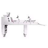 Bakkerij langwikkelmachine met transportband - 2 cilinders - 2500 st./u - 550W - rvs