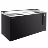 Flessenkoeler bovenlader - zwart - 212L