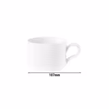(6 pcs) SELTMANN WEIDEN | Coffee Cup Set – BLUES Series – White Porcelain – 180 ml