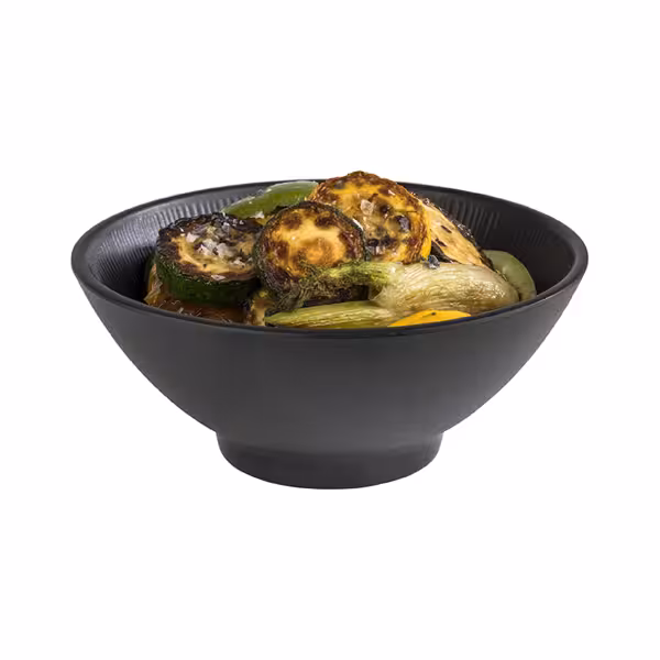 (6 stuks) kom - NERO - Melamine - 0,9l - vierkant - 190x190mm - Diepte: 80mm - Zwart