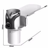 Pulitore automatico per portafiltro da banco per macchina da caffè con portafiltro - per montaggio su piano di lavoro - 200rpm - acciaio inox e ABS - 36W, 230V