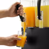 Distributeur de boissons réfrigéré - 2x 10 L - 350W - Noir