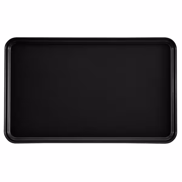 (12 stuks) CAMBRO | CAMTREAD® - Glasvezel tray - rechthoekig - 325x530mm - Zwart