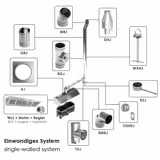 Commercial Wall-Mounted Extraction Canopy - with Motor - 2000mm - Speed Controller, Baffle Filters & LED Lighting
