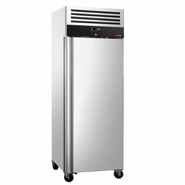 Bakery Fridge Stainless steel PREMIUM - EN 600x800mm - 612L - with 1 door - Black - On castors