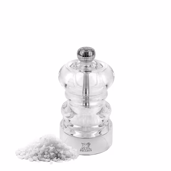 PEUGEOT | NANCY Pepper Mill Grinder – Acrylic - 9 cm - 2-Stage SS Mechanism