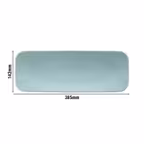 (2 sztuki) SELTMANN WEIDEN | Talerz płaski prostokątny – 380 x 140 mm – turkusowy