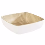 (6 pz) Ciotola - FRIDA - in Melamina - 0,85L - quadra - 165x165x55mm - impilabile - Bianco/Beige