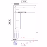 Scaffale in alluminio anodizzato - Composizione a L (angolare) - Profondità: 360mm - con 4 ripiani (REGOLABILI) - Portata: 600kg
