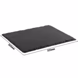 (6 pz) Vassoio in ardesia naturale - GN 1/2 - Ardesia naturale - 325x265mm - Altezza: 10mm - Nero