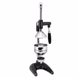 Storcător citrice cu pârghie PROFESIONAL - inox AISI 304 - cu sită fină, mîner ergonomic, bază stabilă cu picioare din cauciuc - 230x185x(H)485 mm