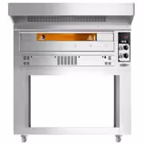 Commercial Gas Pizza Oven 1 Chamber – 6×Ø35 cm pizzas - 400°C - Hood & Wheeled Stand incl. - Heat‑reflective window - Top insulation - Made in Italy