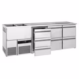 Direct Draw Beer Dispenser / Kegerator PREMIUM - 2500x700mm - 7 Drawers