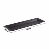 (6 pcs) Plateau GN 2/4 - FROSTFIRE - Aluminium - 530x162mm - Hauteur:30mm - Gris