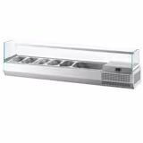 Countertop Prep Well / Refrigerated Topping Unit PREMIUM PLUS - 1733x353mm - 7x GN 1/4