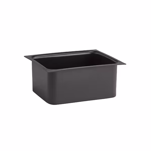 Recipiente GN (GN 1/2) VALO - Poliestireno - 310x250mm - H140mm - Negro - para 14005
