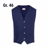 KARLOWSKY | Men's Waistcoat Kai – Navy - Size 46 - Tailored Fit - 4 Press Studs - 95°C Washable