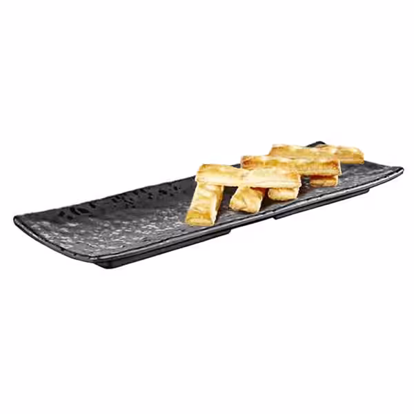 (6 Stück) Tablett - GLAMOUR - Melamin - 370x110mm - Höhe: 25mm