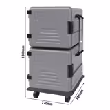 Thermobox - μπροστινής φόρτωσης - GN 2/1 - 2x180 λίτρα - για 24x GN 2/1