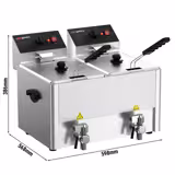 Fritadeira industrial 8+8 litros - 6,5 kW
