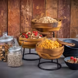 ACACIA - وعاء - خشب الأكاسيا - 3 لتر - قطر 270 مم - بني  (قطع x6)