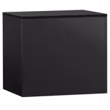 Banco cassa Serie MADRID & con 3 cassetti - 1000x730mm - Frontale Nero opaco - Piano di lavoro in granito nero