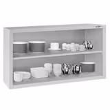 Väggskåp i rostfritt stål ECO - 1000x400 mm - utan skjutdörr - 650 mm hög